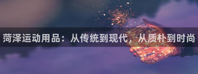 tp官方正版app集团：菏泽运动用品：从传统到现代，从质朴到