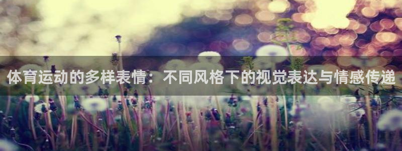 哈哈体育：体育运动的多样表情：不同风格下的视觉表达与情感传递